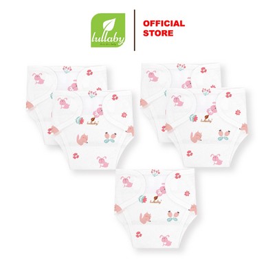 Lullaby - NH328M - Quần đóng bỉm vải bé gái (Set 4 chiếc)