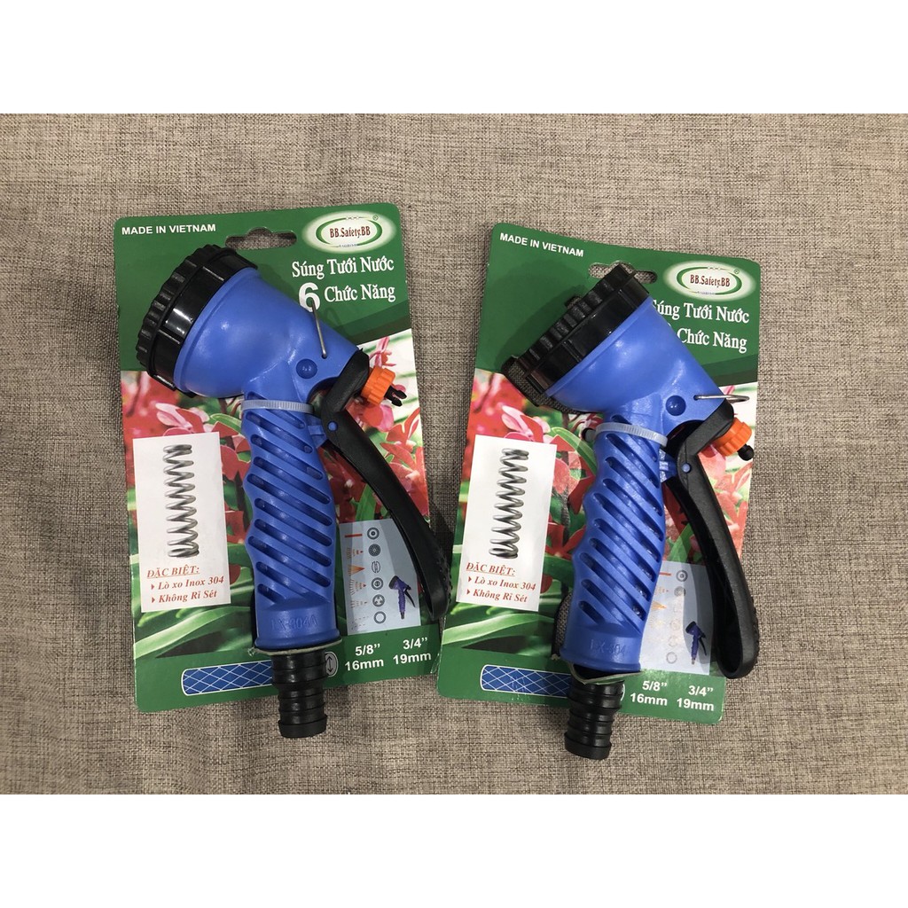 Vòi xịt nước tưới tiêu đa năng 6 chức năng tiện dụng- Hình thật, hàng sẵn