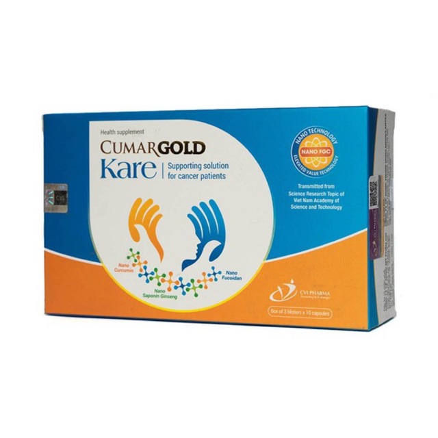 CumarGold Kare - 30 viên - Giải pháp hỗ trợ cho bệnh nhân ung bướu