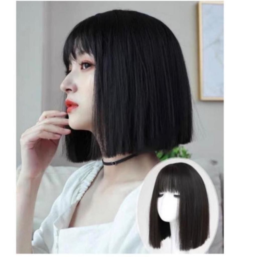 Tóc giả thẳng 🌻FREESHIP 50k 🌻cả đầu thẳng ngắn 35cm - mã dl116