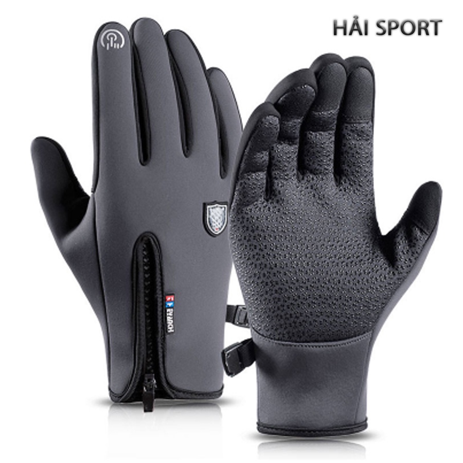 Găng tay Phượt , Găng Tay Xe Máy Dài Ngón Có cảm ứng, chống nước Cao Cấp