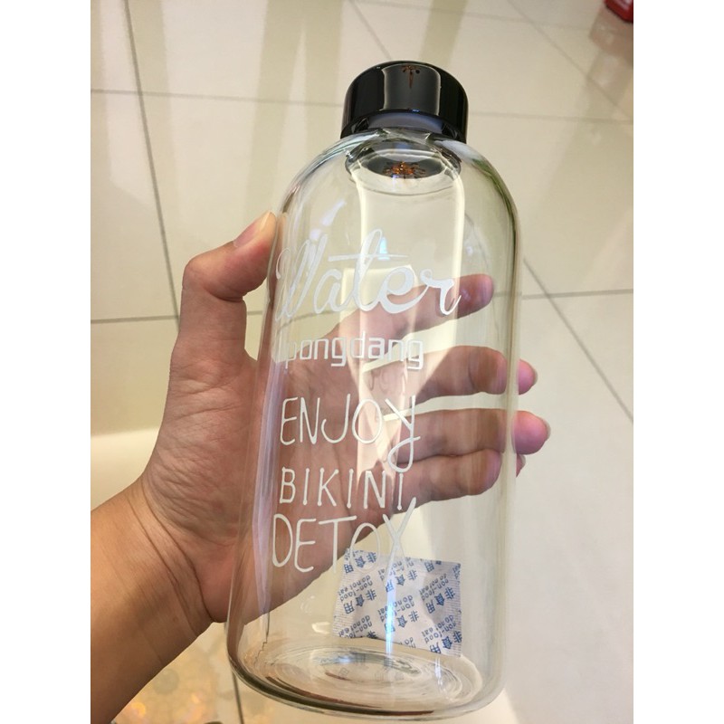 Bình Detox PONGDANG 600ml ,1000ml Kèm Túi Vải