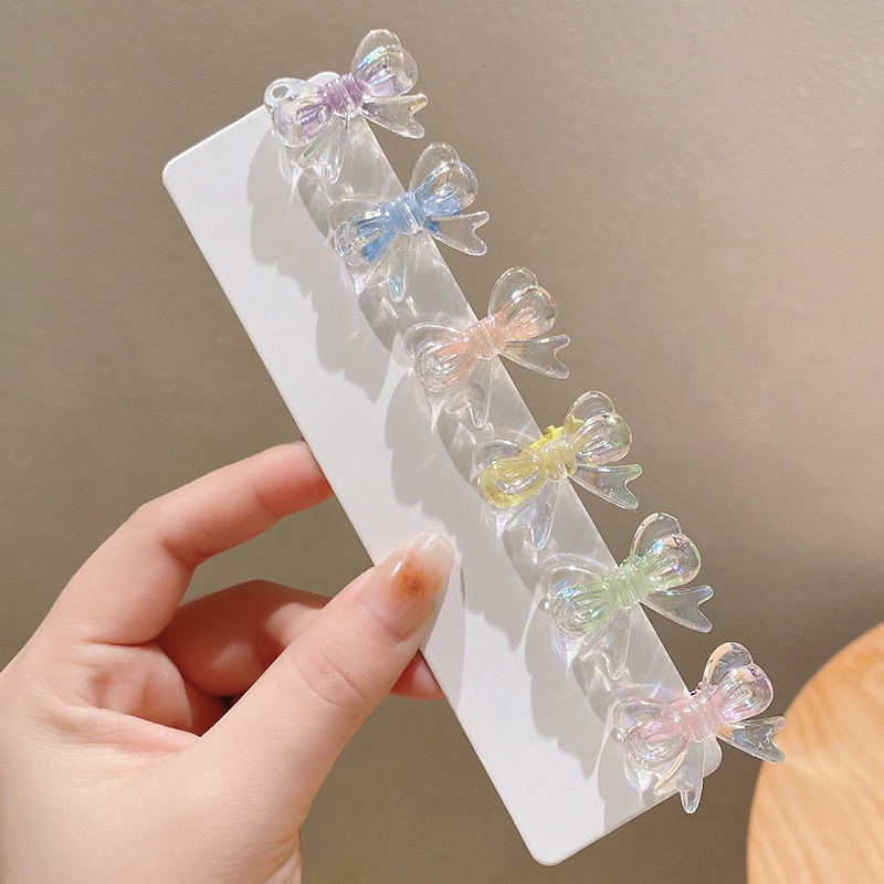 Kẹp Tóc Nơ Nhựa Acrylic Đáng Yêu Cho Bé Gái