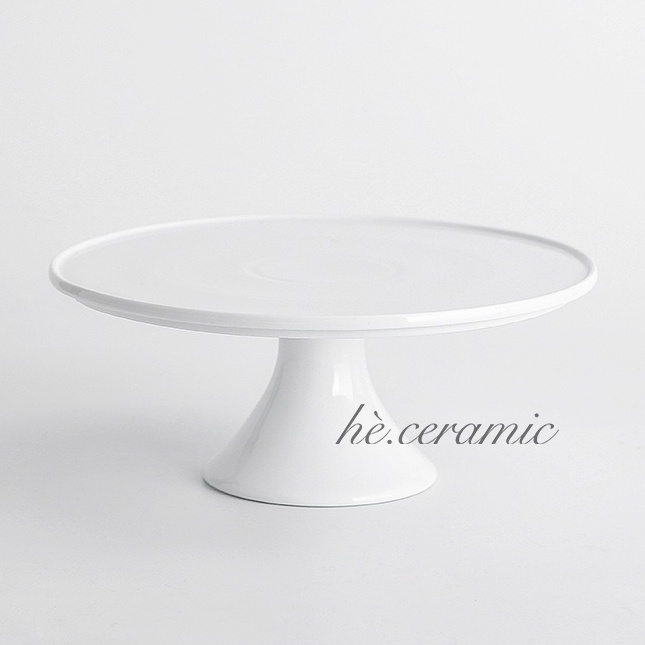 HÈ.CERAMIC / BASIC CAKE STAND SỨ Kệ bánh kem 1 tầng, Đế bánh bằng sứ 1 tầng cao cấp.