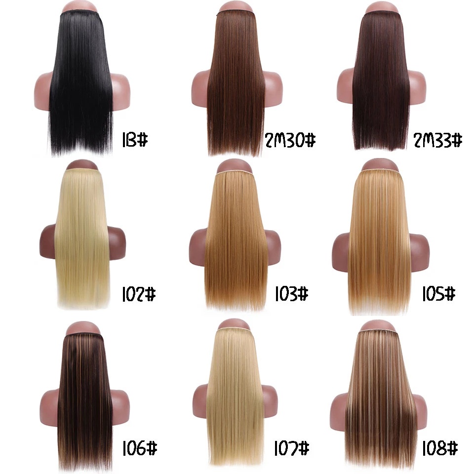 Tóc Nối Giả Màu Đen Ombre Có Kẹp