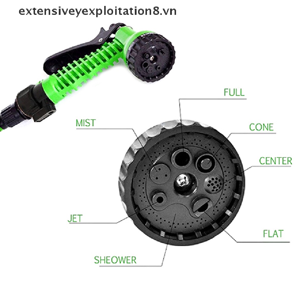 【extensive】 7 Function Garden  Hose Nozzle Water er Hoselock Gun With Soft Grip 【vn】