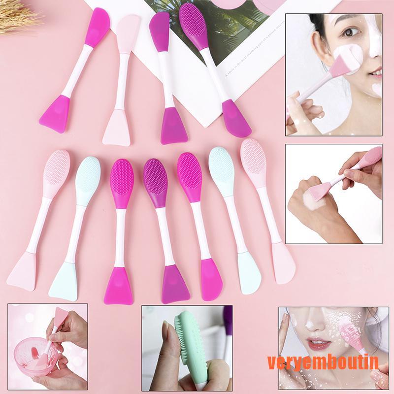 [Hàng mới về] Cọ đắp mặt nạ bằng silicone 2 mặt tiện dụng