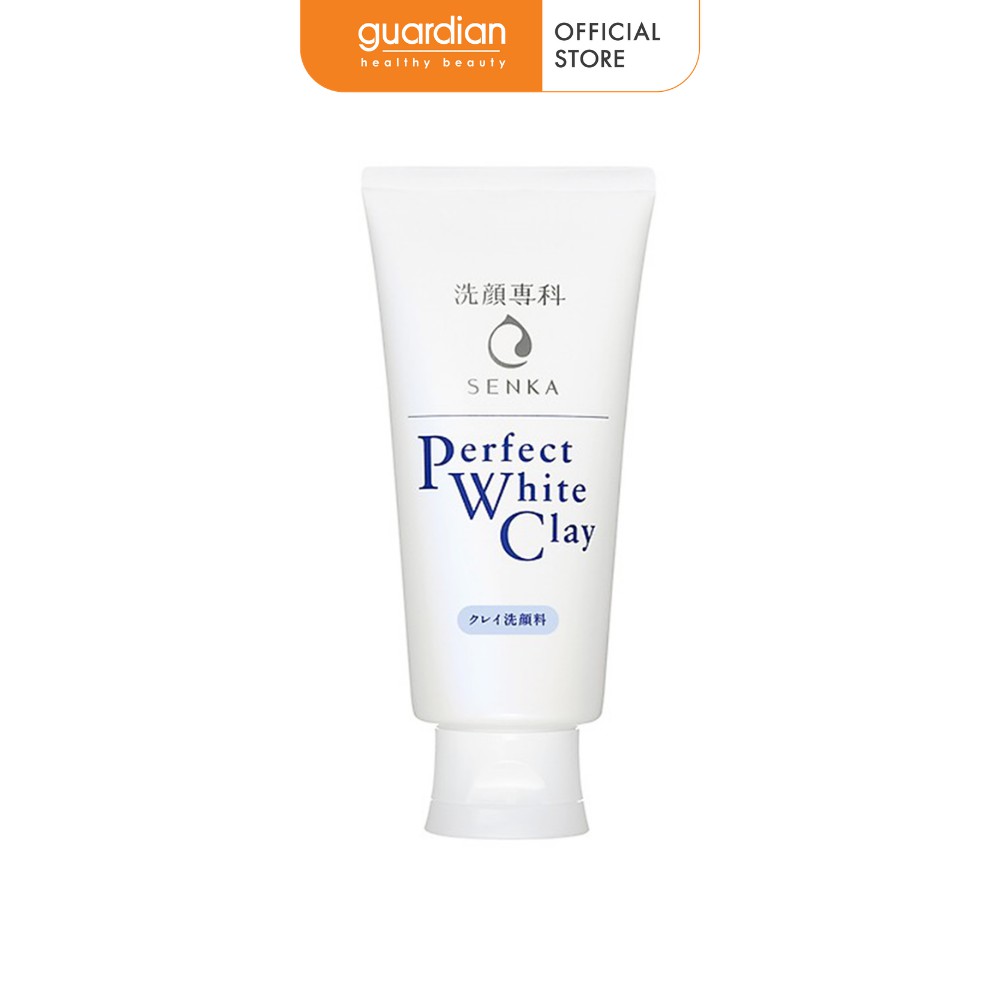 [Mã FMCGMALL -8% đơn 250K] Sữa Rửa Mặt Tạo Bọt Senka Perfect White Clay Chiết Xuất Đất Sét Trắng (120g)