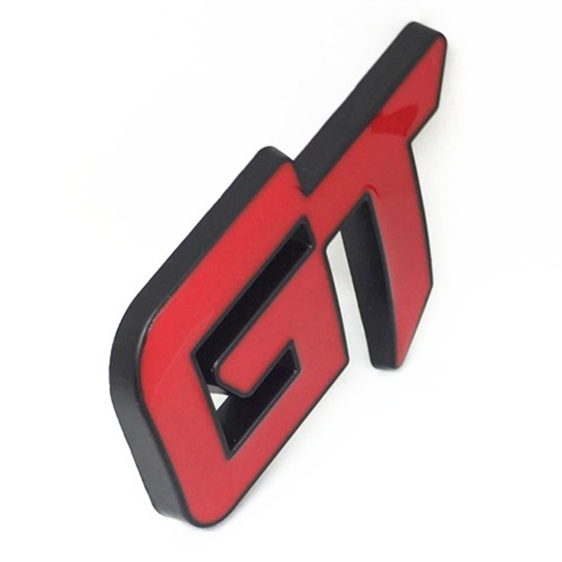 Miếng Dán Trang Trí Hình Logo Gt Cho Xe Ford Mustang Focus 2 3 Fiesta Ranger Mondeo Mk2 Red + Đen