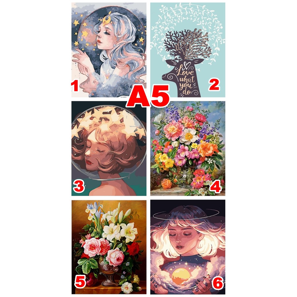 Tranh sơn dầu số hóa tự vẽ DIY 40x50cm nhiều mẫu | BigBuy360 - bigbuy360.vn