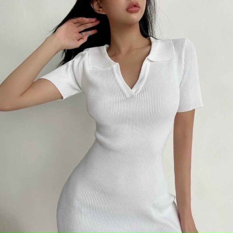 Đầm body tay con co giãn , váy body siêu đẹp | BigBuy360 - bigbuy360.vn