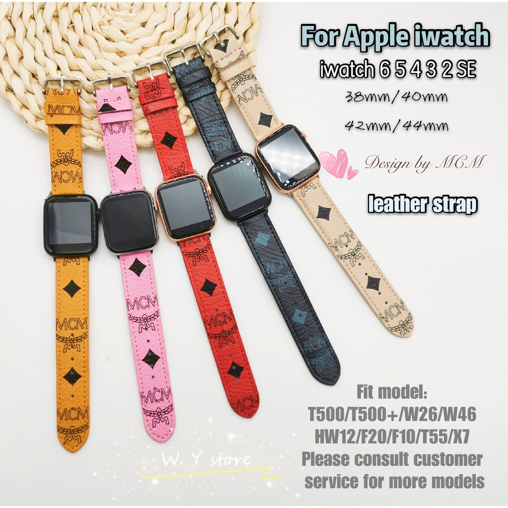 Dây Đeo Tay Bằng Da Thời Trang Dành Cho iwatch 7 8 6 SE 5 4 3 iwatch band 45mm 41mm 40mm 44mm 38mm 42mm