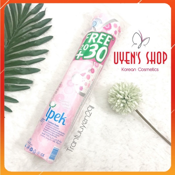 Bông tẩy trang Ipek Cotton Pads 150pcs