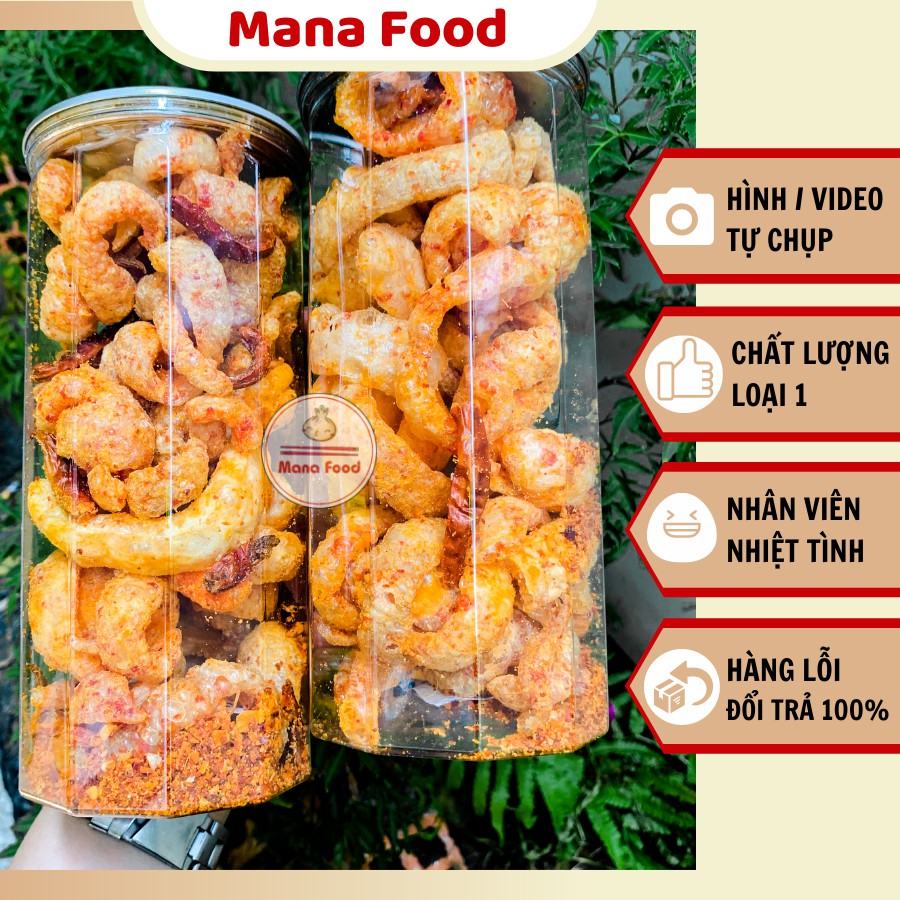 150G Da Heo Muối Ớt Mana Food , da heo mắm hành, da heo tóp mỡ | Giòn rụm - thích mê