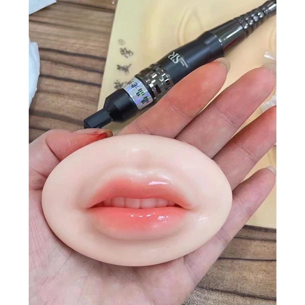 Môi 5D Silicon Mềm Mới, Môi Mềm 5D silicon Tập Luyện Phun Xăm
