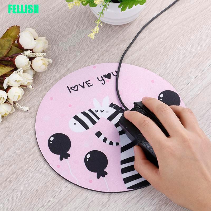 1 Miếng Lót Chuột Máy Tính Hình Tròn Bằng Cao Su Chống Trượt