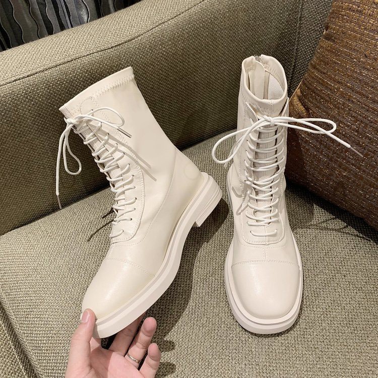 (2 MÀU) Bốt nữ thời trang cao cổ nhiều dây ulzzang siêu hót hít cá tính | BigBuy360 - bigbuy360.vn