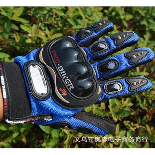 Găng tay đi xe máy, găng tay đi phượt Probiker full ngón có gù nhựa