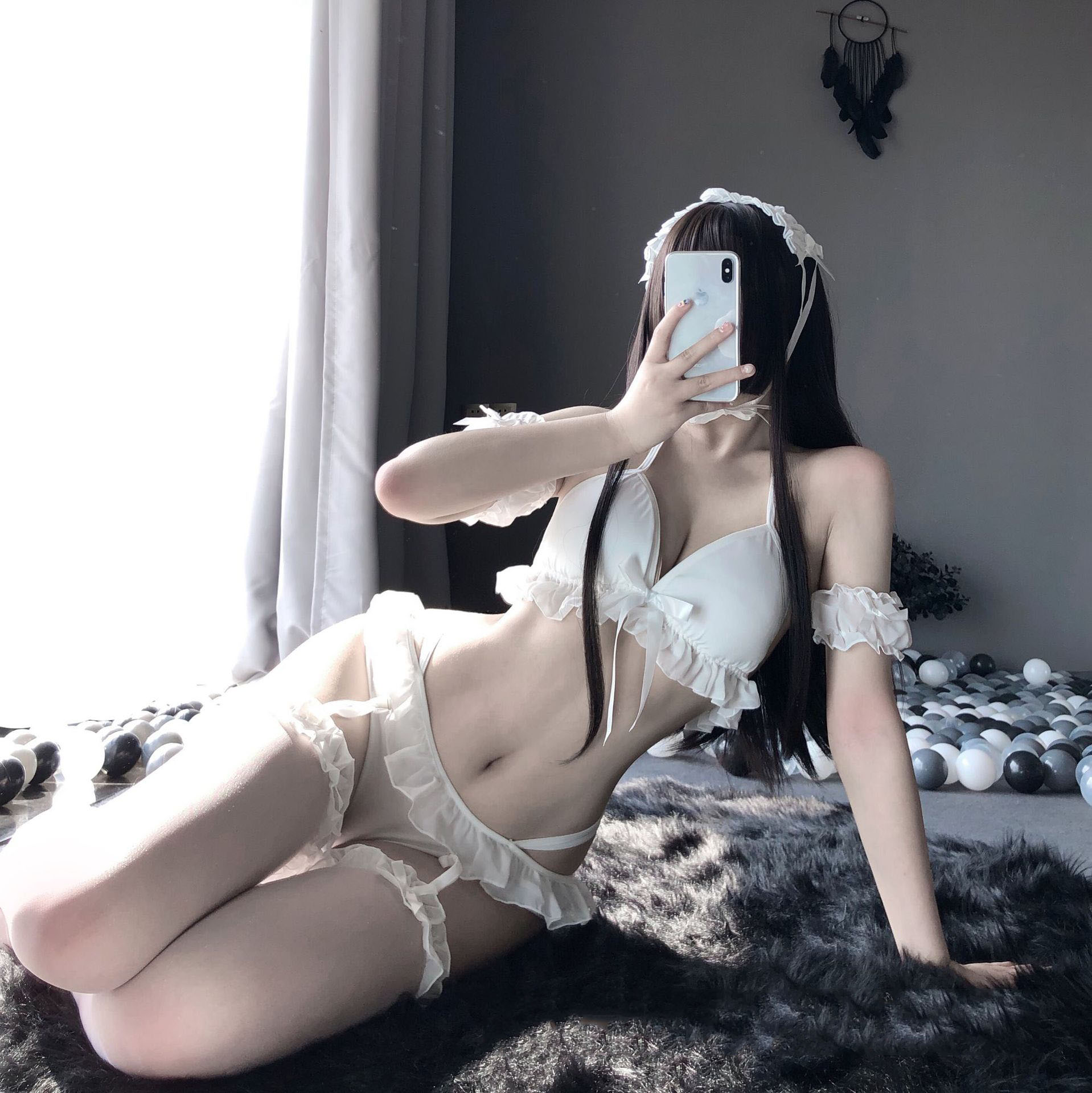 Set Đồ Ngủ Hóa Trang Cô Hầu Gái Quyến Rũ Cho Nữ