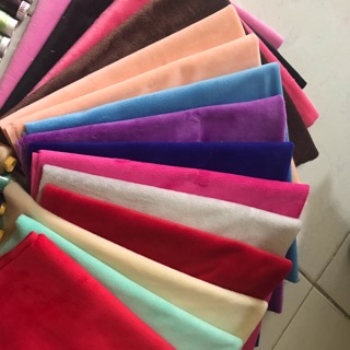 Set 5 tấm vải lông nhung và bông gòn giá chỉ 200k
