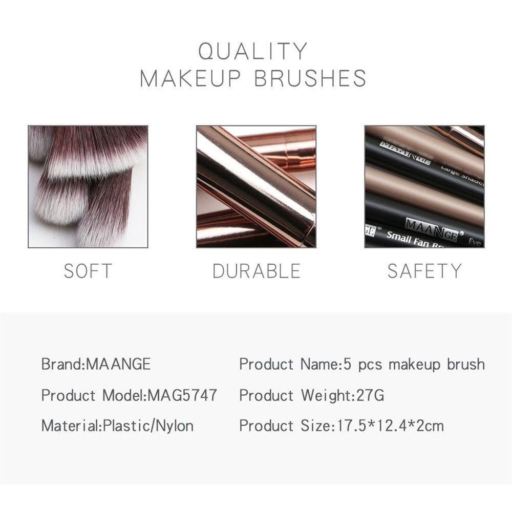 Bộ 5 Cọ Trang Điểm Mắt / Tạo Khối Chuyên Nghiệp Cho Nữ