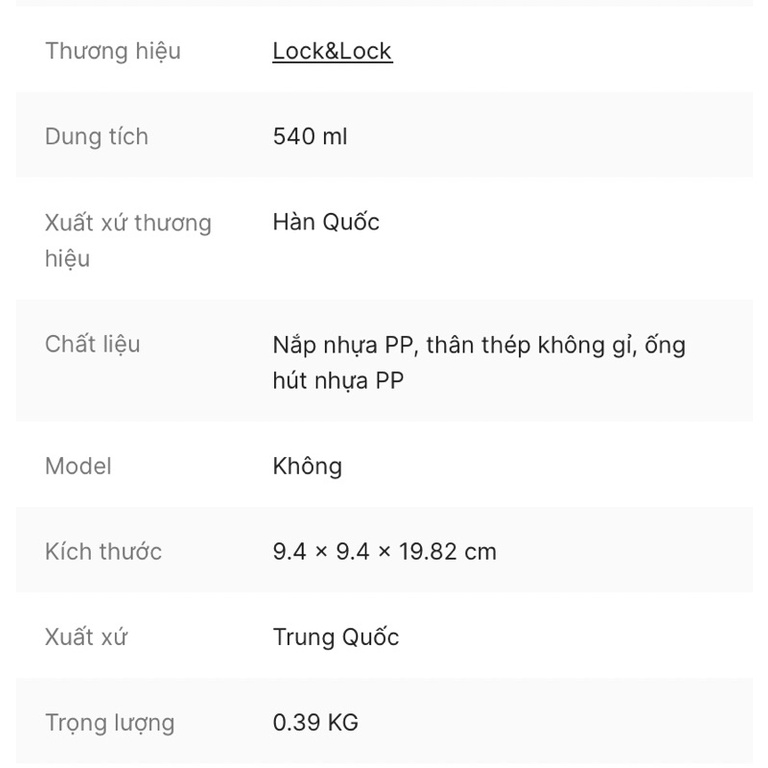 Bình giữ nhiệt Lock&Lock Energetic one-touch  - LHC3249