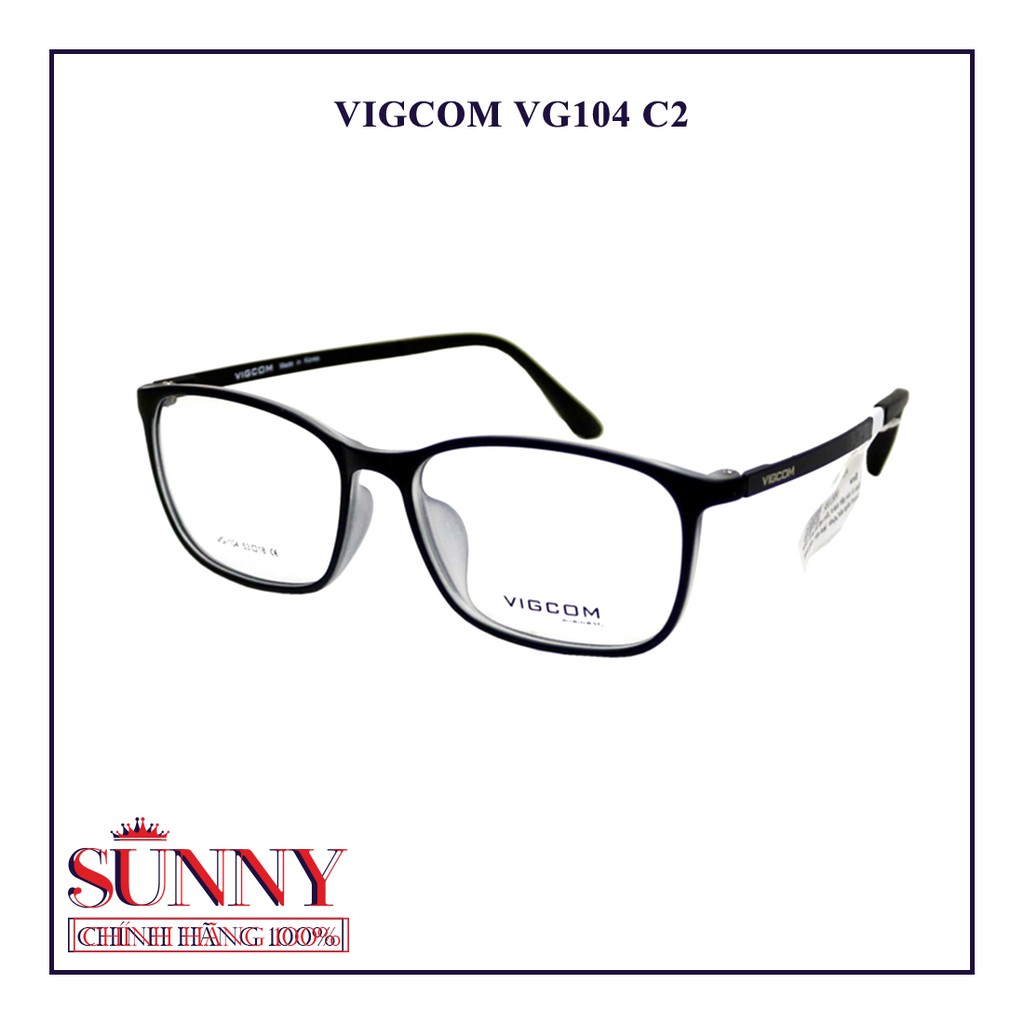 Gọng kính nam nữ thời trang Vigcom VG104 (PHẦN 2) nhiều màu chính hãng, thiết kế dễ đeo bảo vệ mắt