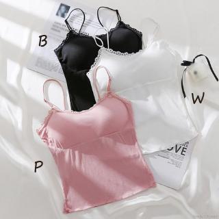Áo thun 2 dây viền ren thời trang dành cho nữ