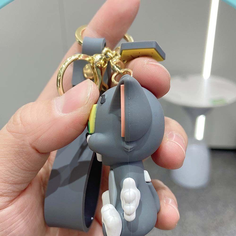 Móc Khóa Hình Mèo Hoạt Hình Dễ Thương Nhiều Màu Sắc Trang Trí Cho Balo Đi Học