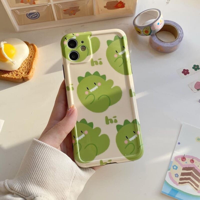 Ốp iphone Khủng long xanh