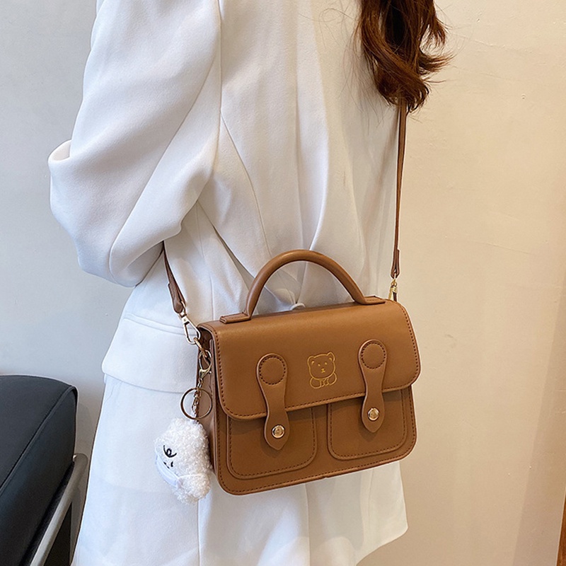 Túi đeo chéo IELGY hình vuông nhỏ chất lượng cao phong cách cổ điển với móc treo thời trang cho nữ