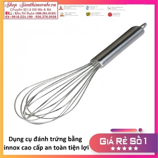 Dụng cụ đánh trứng bằng inox siêu tiện lợi