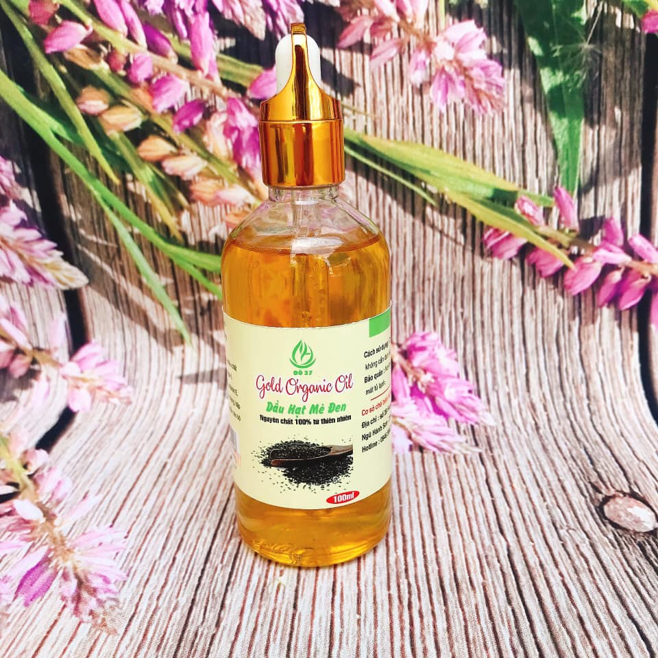 DẦU MÈ ĐEN GOLD ORGANIC OIL - Dầu Mè ép lạnh cơ học - Chai 100 ml - Bách Hóa Thực Phẩm Sạch