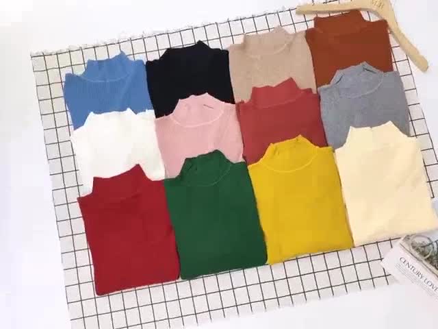 ÁO LEN CỔ 3 PHÂN QUẢNG CHÂU ( Ảnh thật / Video) | BigBuy360 - bigbuy360.vn