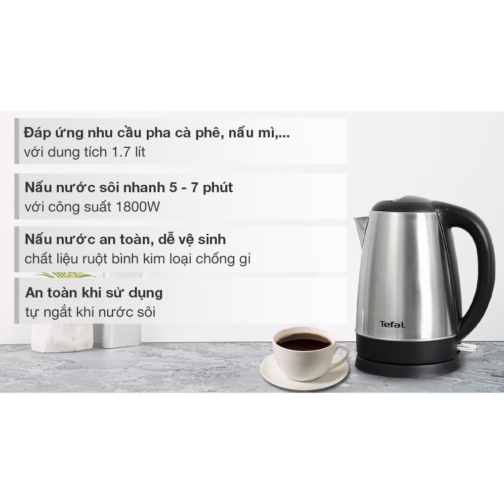 Bình đun siêu tốc Tefal 1.7 lít KI800D68  - Bảo hành chính hãng 2 năm