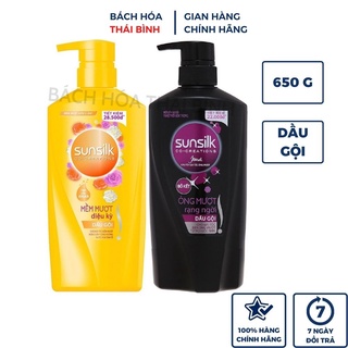 Dầu gội Sunsilk ong mượt rạng ngời chai tiết kiệm 650gr