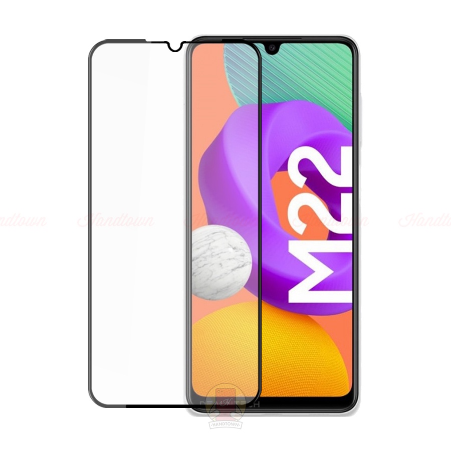 Kính Cường Lực Samsung Galaxy M22 M32 4G Cường Lực Viền Mỏng Trong Suốt Full Màn Full Keo Chống Nước Chống Xước Handtown