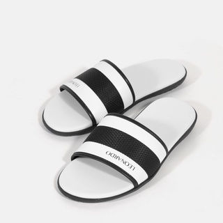 Dép Quai Ngang Nam Nữ Leonardo - Sarto Slides Sandal - Quai Da Microfiber Cao Cấp