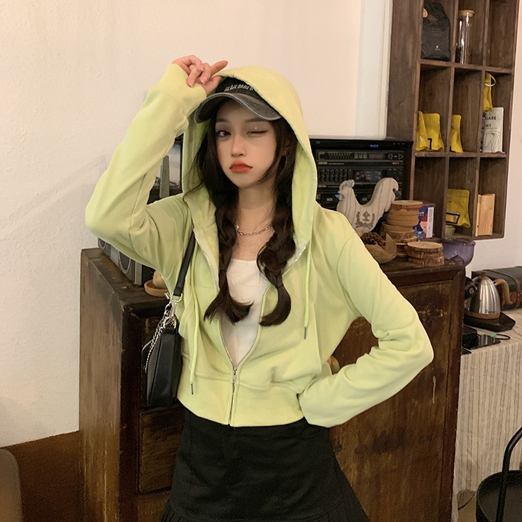 Áo khoác cardigan PERTY dáng ngắn phong cách Hàn Quốc thời trang mùa thu cho nữ