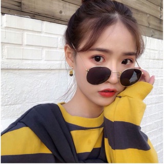 _ Kính nữ ulzzang ngố râm đen 🥰
