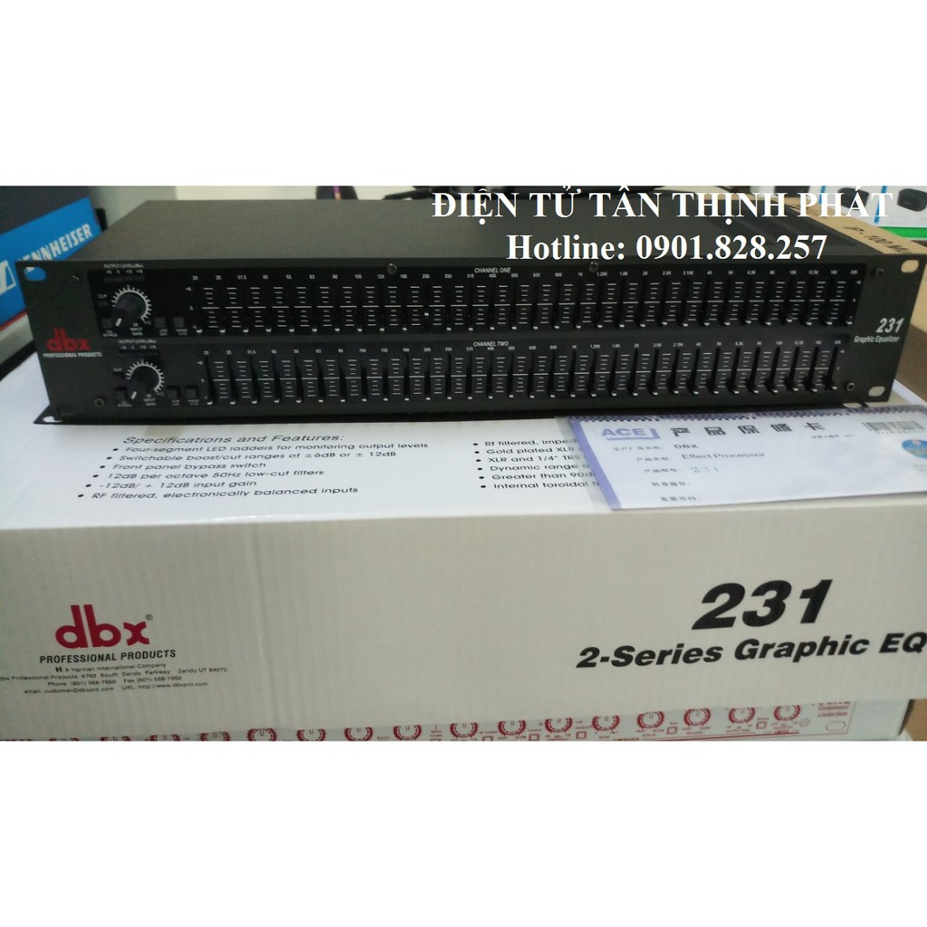 lọc xì equalizer dbx 231 loại 1- dbx 231- equalizer dbx 231- lọc xì dbx 231