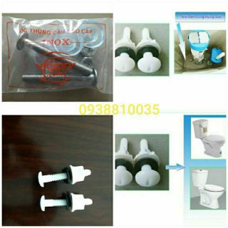 Ốc vít nối két nước với thân bàn cầu (ốc thùng bồn cầu cao cấp)