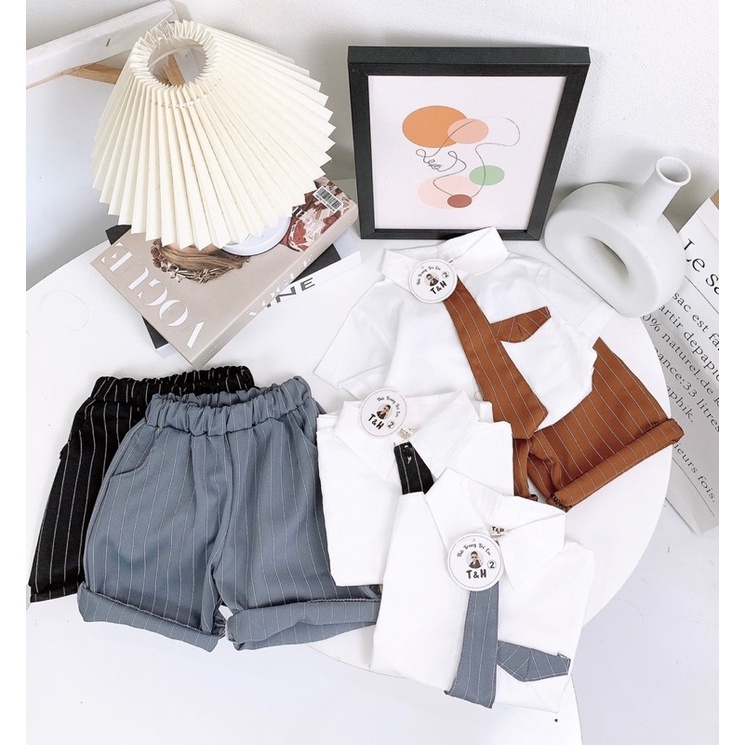 Set bộ yếm công tử siêu đáng yêu cho bé trai