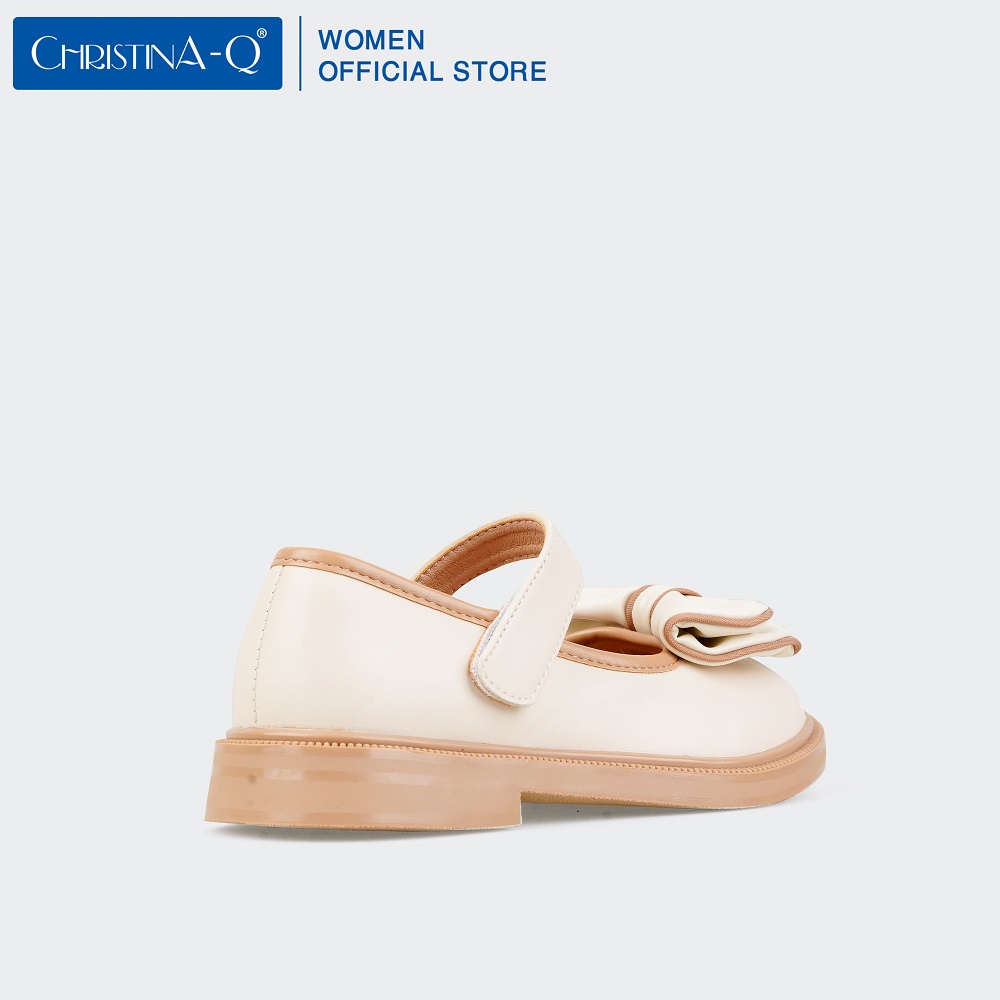 Giày Búp Bê Bé Gái Phối Màu Nơ ChristinA-Q GTE338