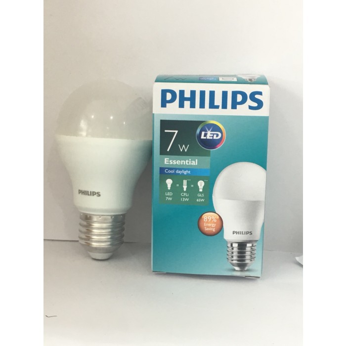 Bóng đèn Philips LED Essential 7W E27 A60 - Ánh sáng trắng / Ánh sáng vàng