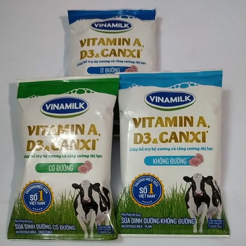 Sữa Vinamilk bịch 220ml