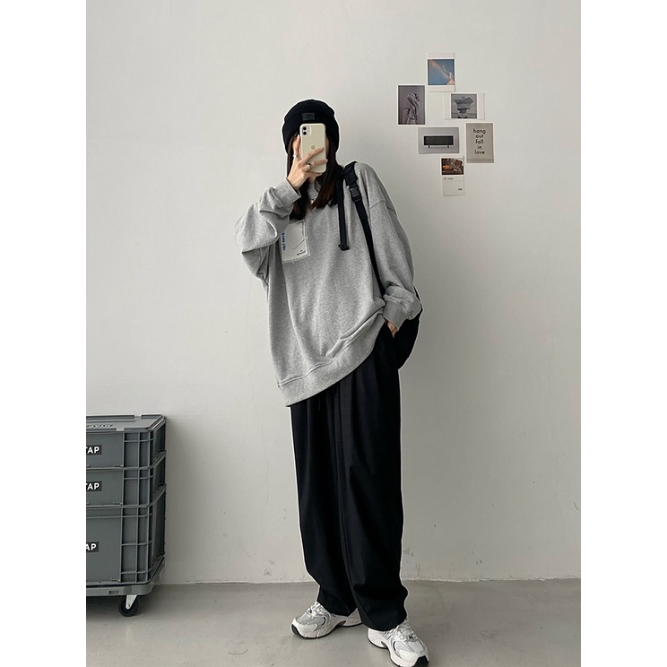 Áo Thun Dài Tay Dáng Rộng - Áo Phông Dài Tay Unisex Chất nỉ da cá Daski