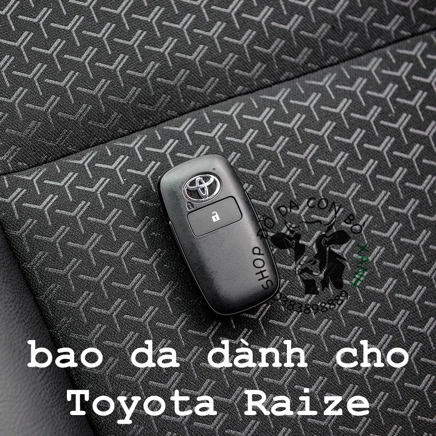 [Mã LIFEAUMAY giảm 10% tối đa 30k đơn 150k] Bao da chìa khoá Toyota Raize, Veloz 2022, AVANZA 2022 handmade da thật 011