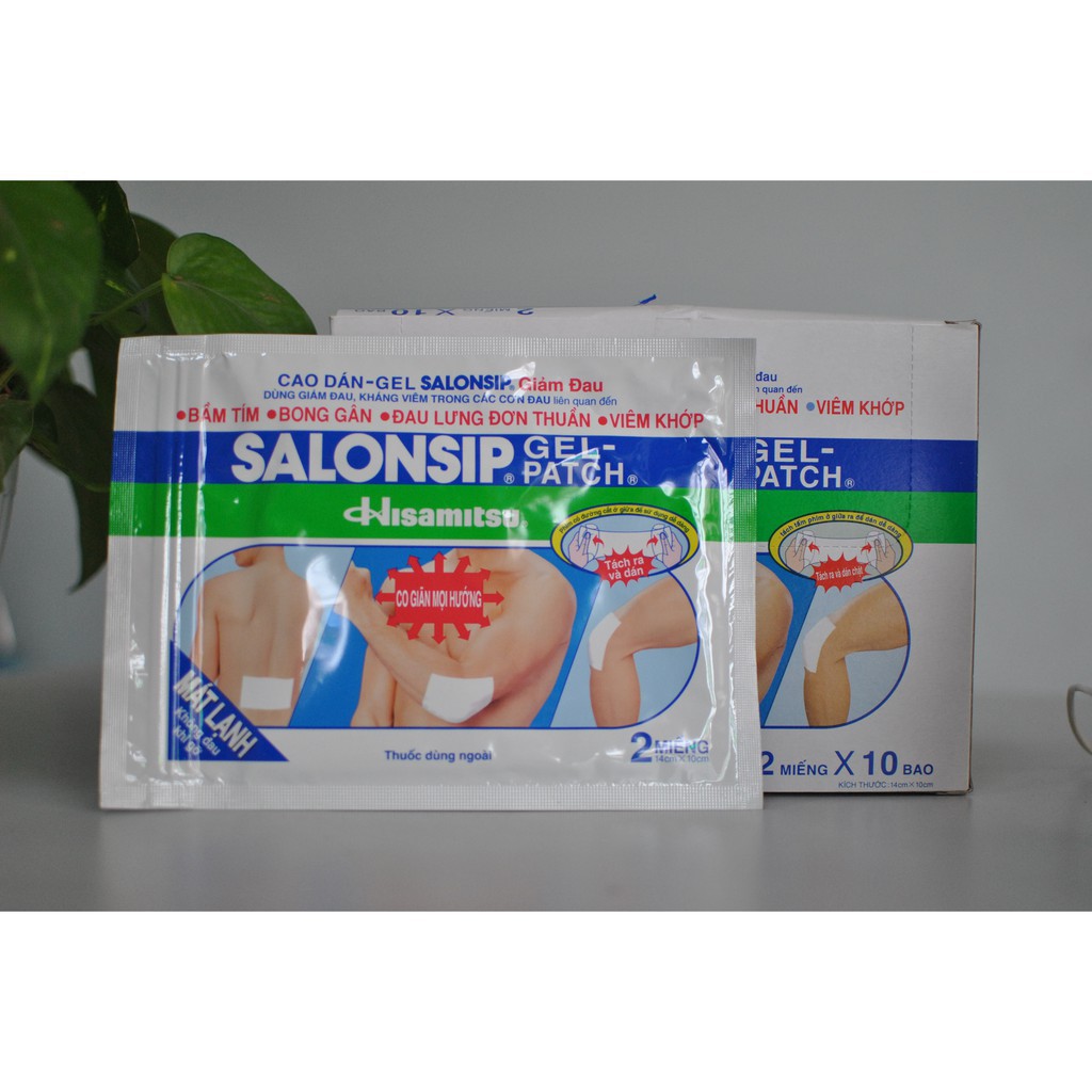 Gói 2 miếng dán lạnh Salonsip