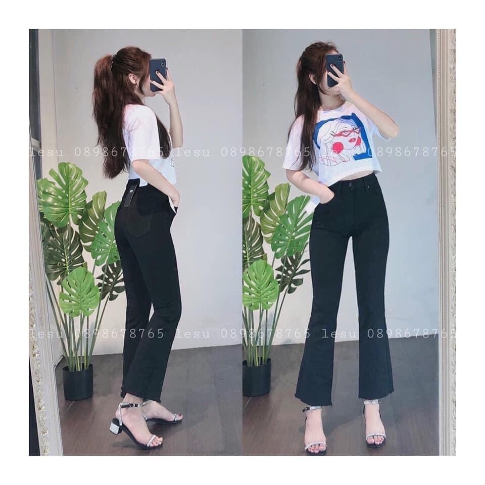 { SIZE: 26-35} Quần Jean Nữ Ống Loe co giãn {Bigsize} Size Đại | BigBuy360 - bigbuy360.vn